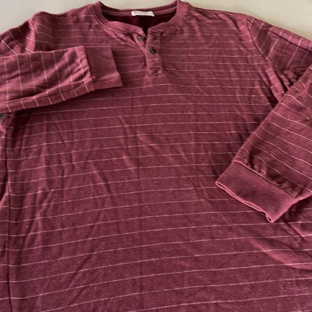 Marine Layer Ultra Soft Button Down Henley Stripe… - image 2